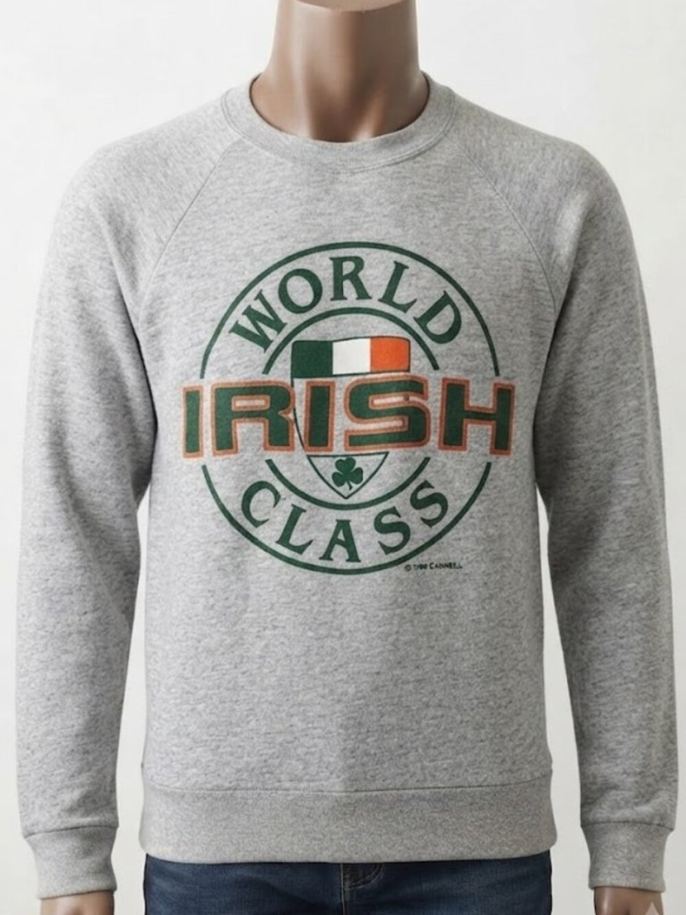 Vintage 1992 World Class Irish Ireland Sweatshirt Shirt Men's Medium